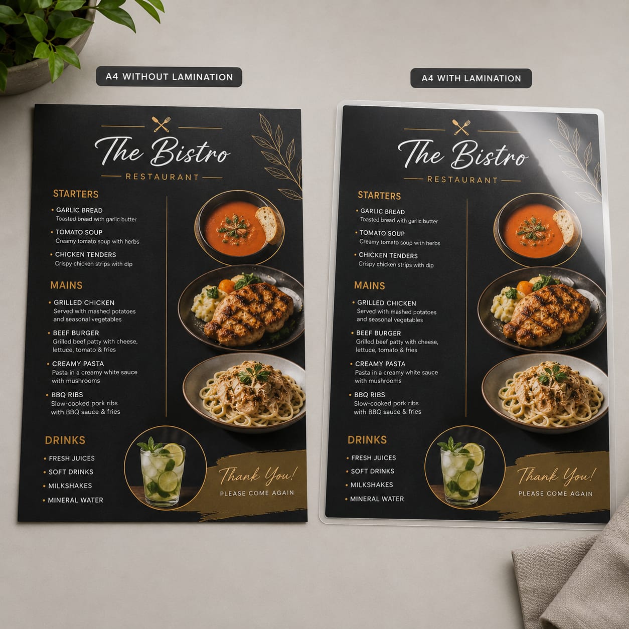 Menu Printing