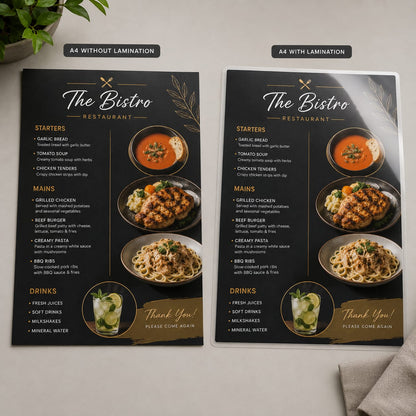 Menu Printing