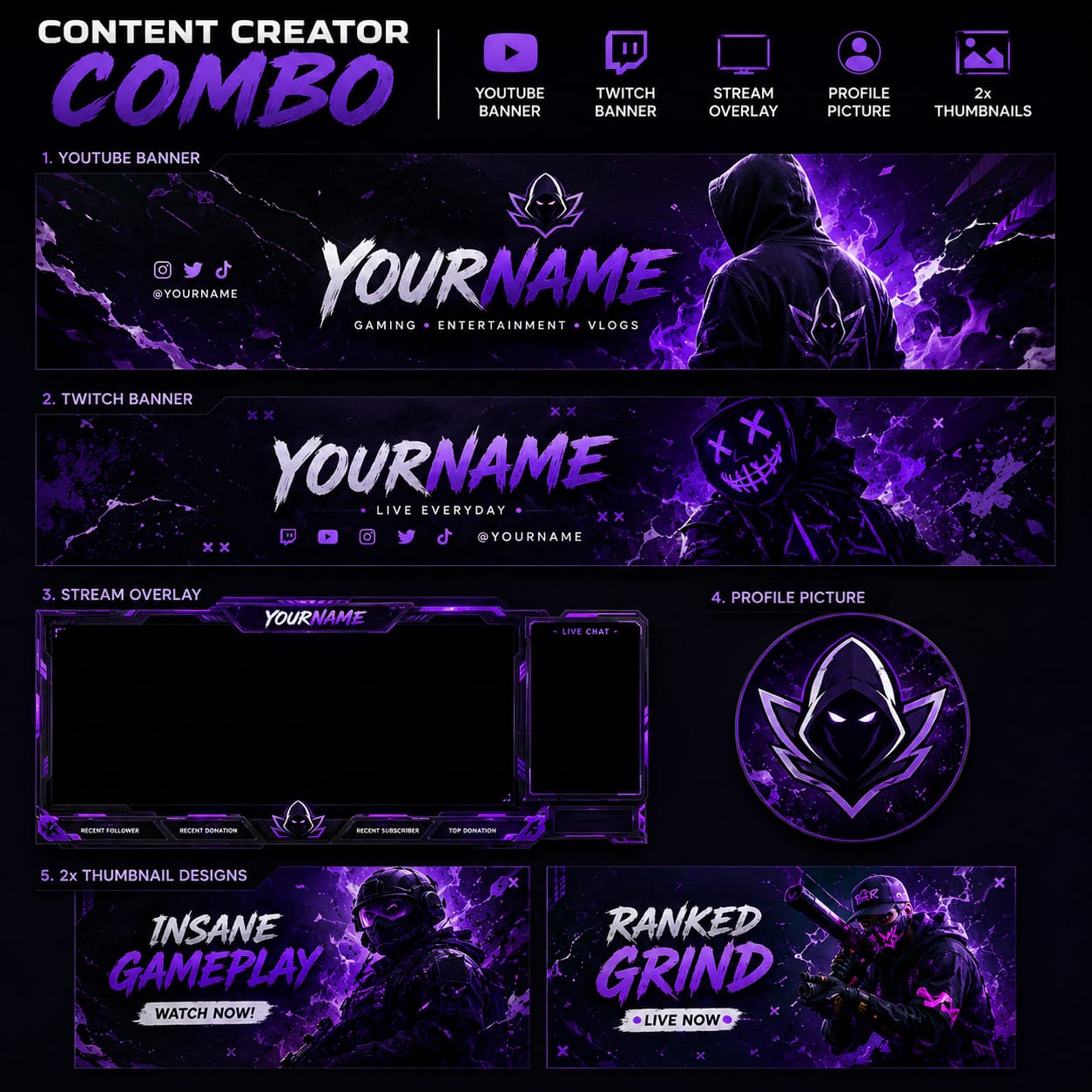 Content Creator Combo – Digital Design Service