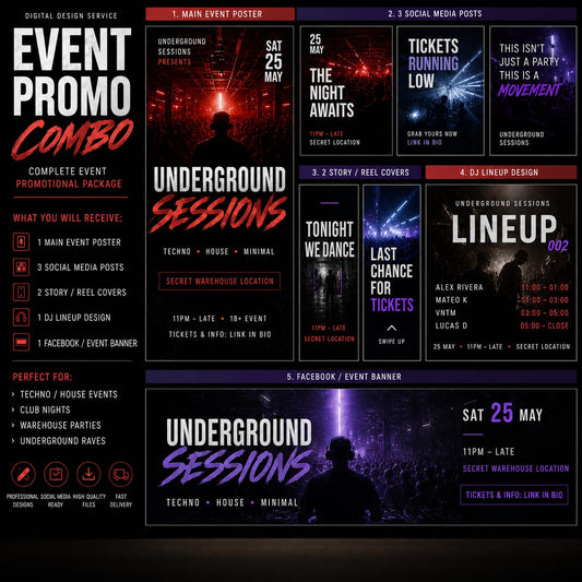 Event Promo Combo – Digital Design Service