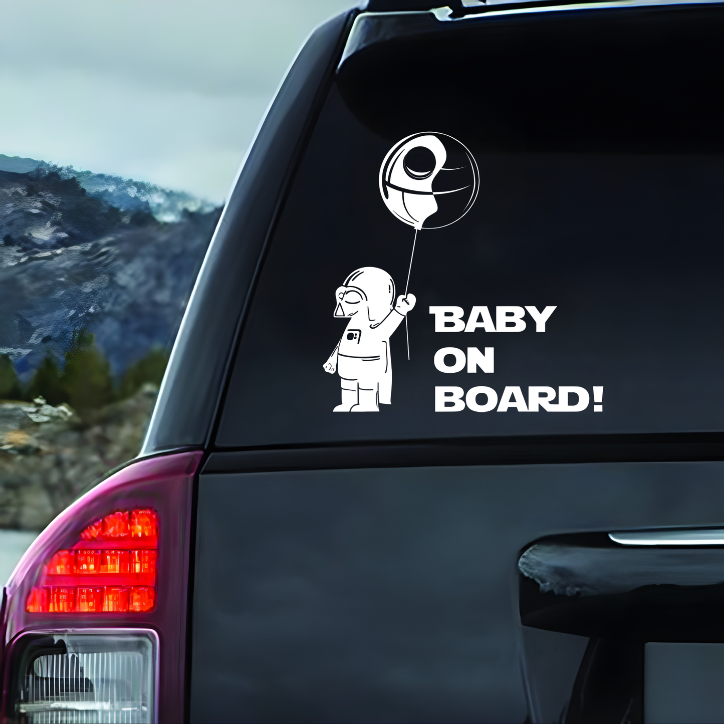 "Baby on board" vinyl decal/sticker.