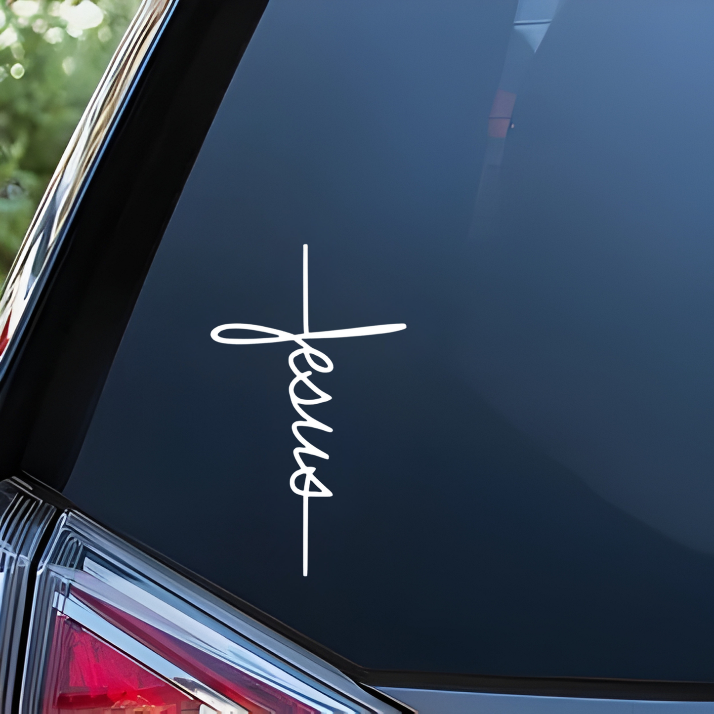 "Jesus" vinyl decal/sticker.