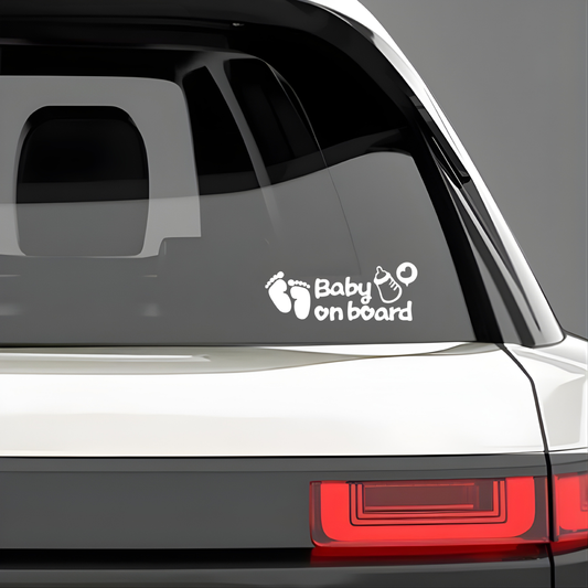 "Baby on board" vinyl decal/sticker.