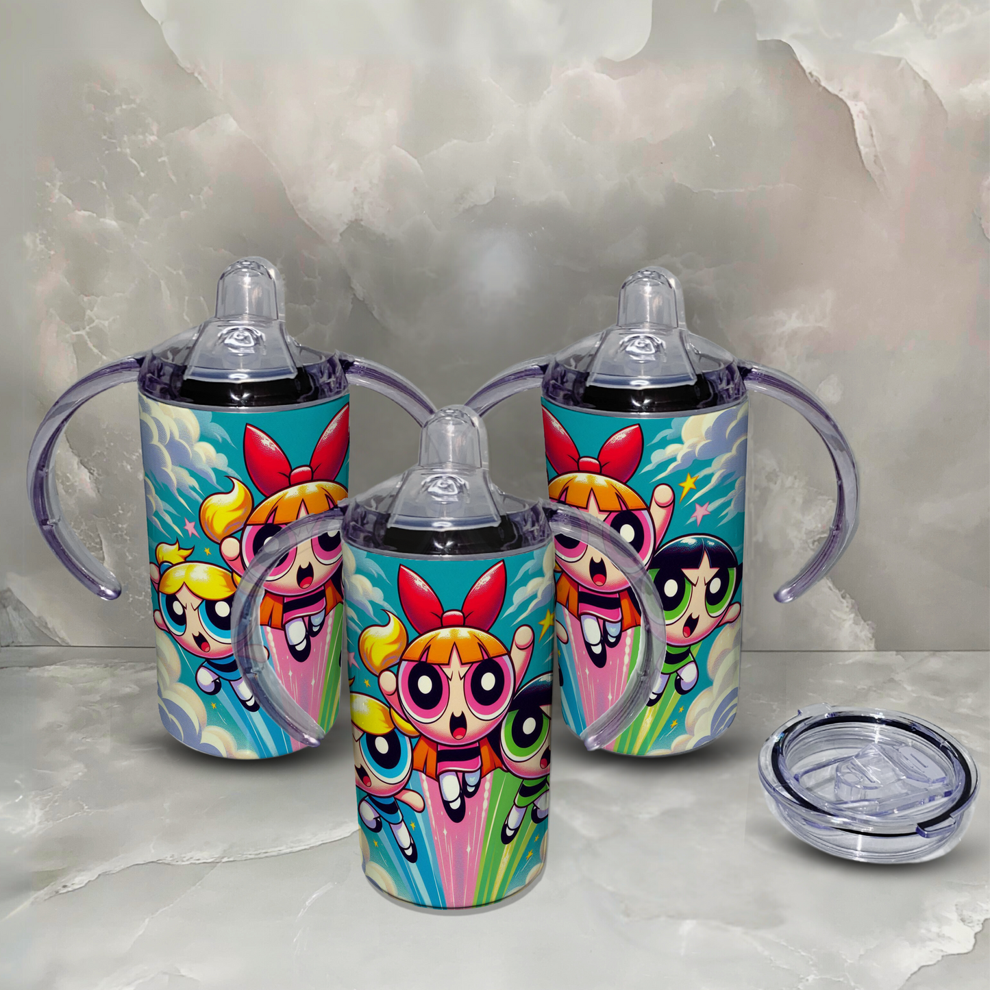 Double wall stainless steel baby sippy cup