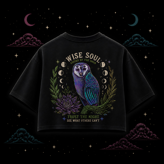 "Wise soul" crop top.